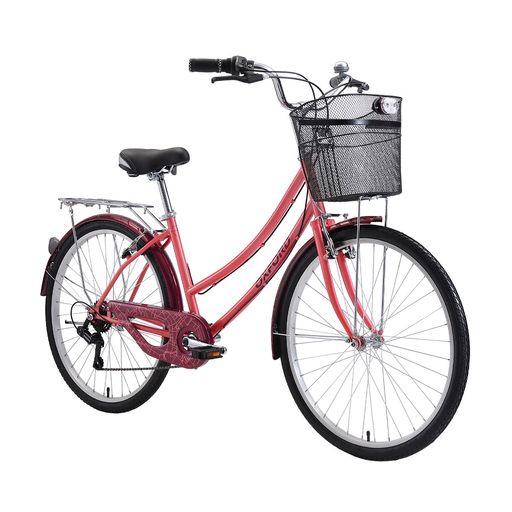 Bicicleta Oxford Cyclotour Aro 26 6V M Coral Morado Talla M