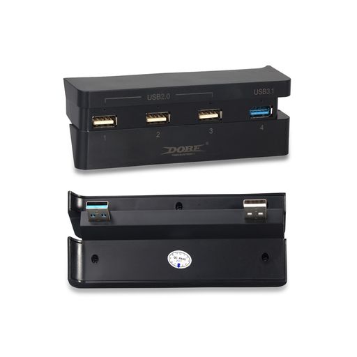 Multipuerto USB x 4 Puertos Slim Negro GENERICO