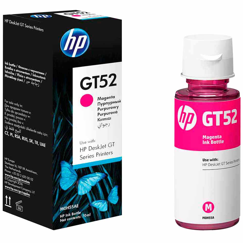 Botella de Tinta HP GT52 Magenta