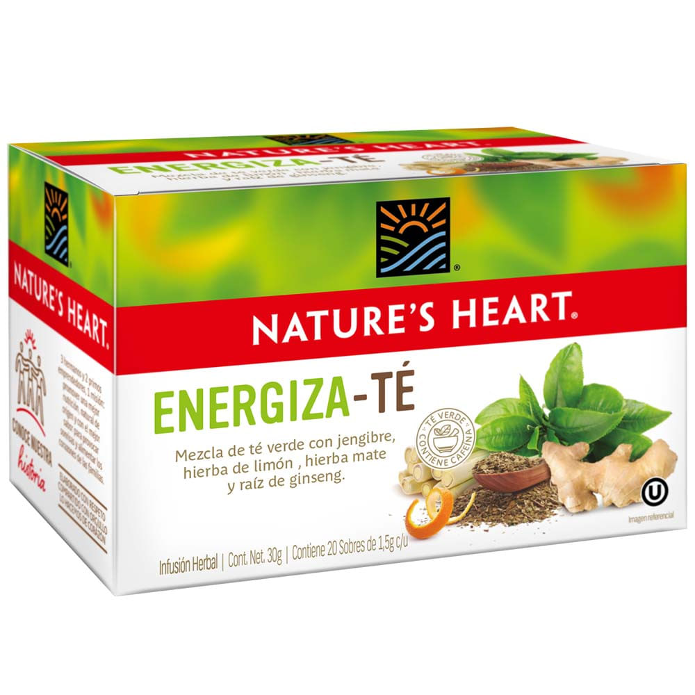 Infusión Natures Heart Energiza Té Caja 20un Plazavea Supermercado 5963