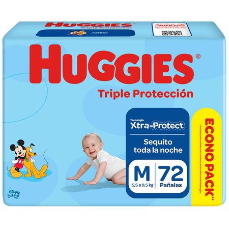Pañales para HUGGIES Triple Protección Talla M Paquete | plazaVea - Supermercado