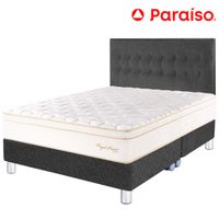 Dormitorio PARAISO Royal Prince Acero King  + 2 Almohadas Viscoelásticas