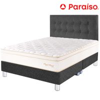 Dormitorio PARAISO Royal Prince Acero Queen  + 2 Almohadas Viscoelásticas