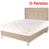Dormitorio PARAISO Royal Prince Champagne 1.5 Plazas + 1 Almohada Viscoelástica