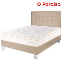 Dormitorio PARAISO Royal Prince Champagne Queen  + 2 Almohadas Viscoelásticas
