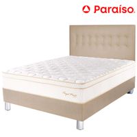 Dormitorio PARAISO Royal Prince Champagne King  + 2 Almohadas Viscoelásticas