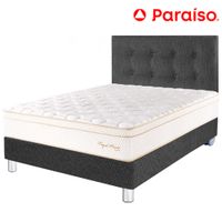 Dormitorio PARAISO Royal Prince Acero 1.5 Plazas + 1 Almohada Viscoelástica