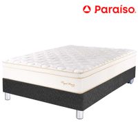 Cama Box Tarima PARAISO Royal Prince Acero 1.5 Plazas + 1 Almohada Viscoelástica