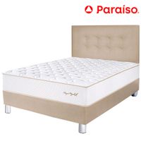 Dormitorio PARAISO Royal Elizabeth Champagne 1.5 Plazas +1 Almohada Viscoelástica