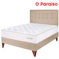 Dormitorio Europeo PARAISO Royal Elizabeth Champagne 2 Plazas +2 Almohadas Viscoelásticas