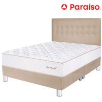 Dormitorio PARAISO Royal Elizabeth Champagne King +2 Almohadas Viscoelásticas