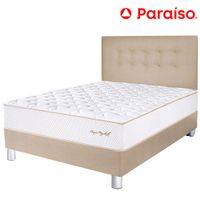 Dormitorio PARAISO Royal Elizabeth Champagne 2 Plazas +2 Almohadas Viscoelásticas