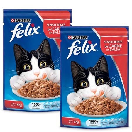 pack-comida-para-gatos-felix-sensaciones-de-carne-en-salsa-pouch-85g-sobre-2un