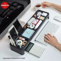 Organizador de escritorio portátil para celular lapiceros accesorios