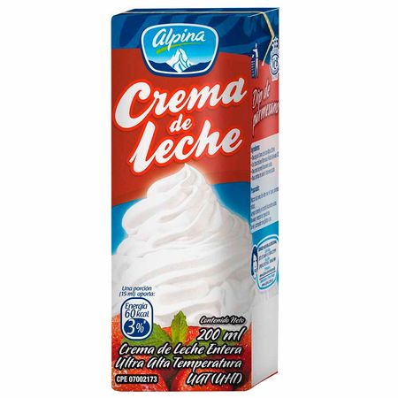 Crema de Leche UHT GLORIA Caja 200ml