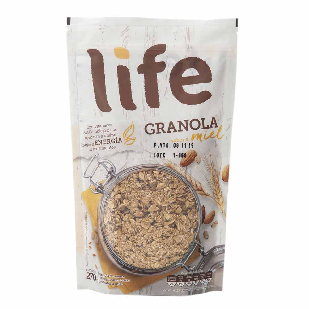 Granola LIFE Miel Doypack 270g plazaVea Supermercado