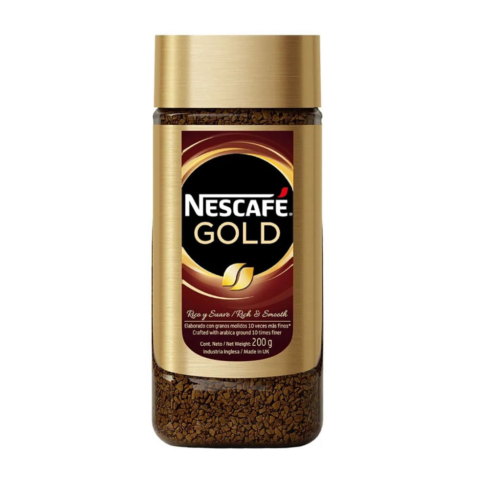 Café Granulado Gold NESCAFÉ Frasco 200g plazaVea