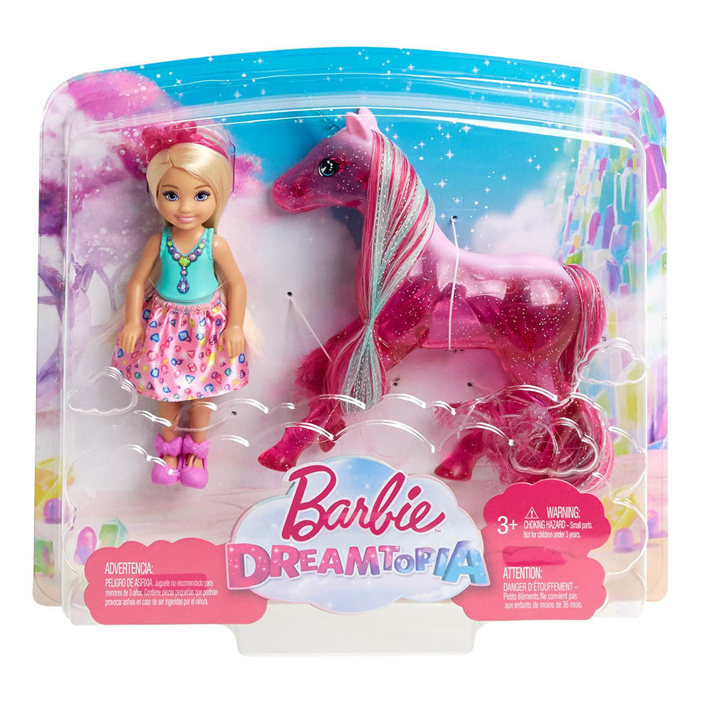 Barbie Chelsea Con Unicornio - Supermercado
