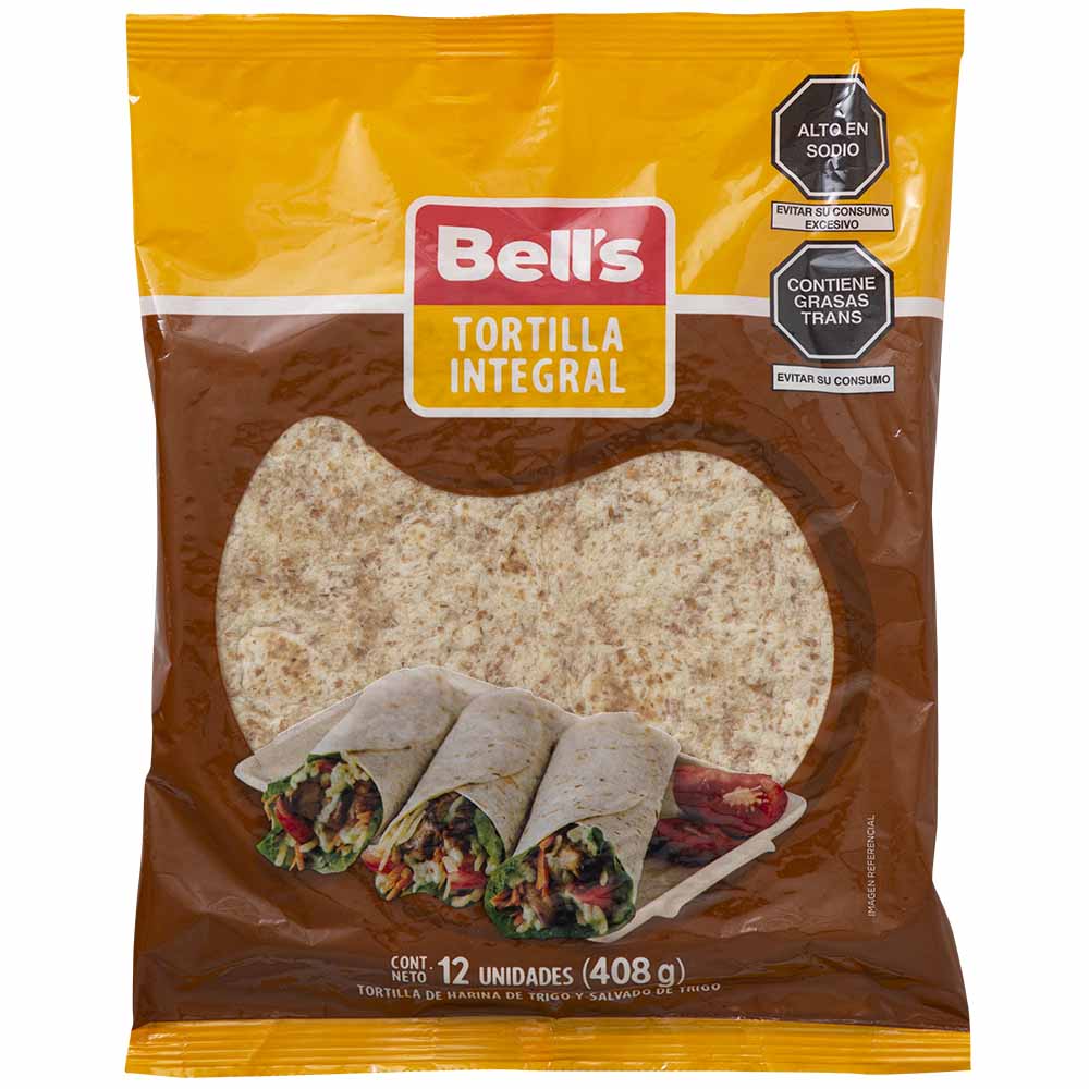 Tortilla Integral BELL'S Bolsa 12un