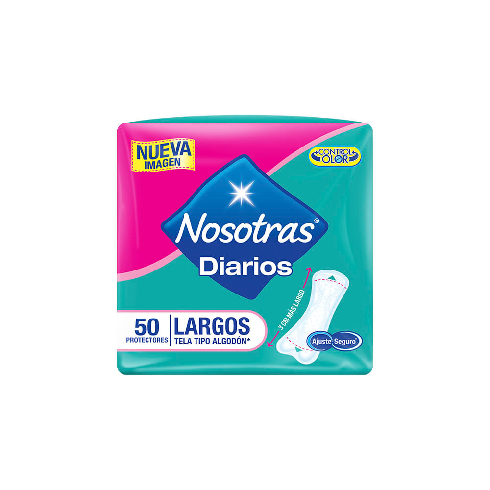 Protectores Diarios Nosotras Largos Paquete 50un Plazavea Supermercado 1335