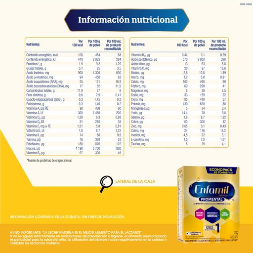 Enfamil fórmula infantil premium etapa 1 (caja 1.1 kg), Delivery Near You