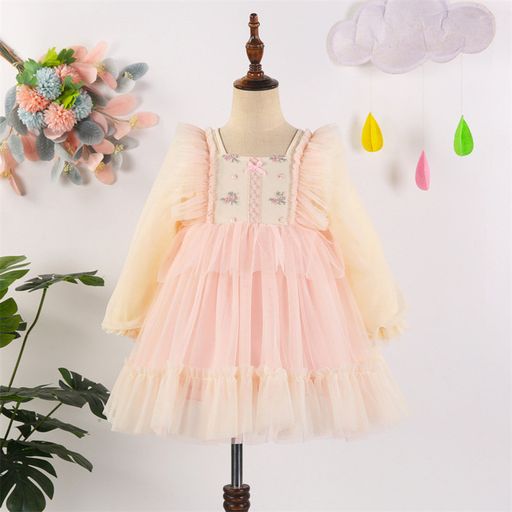 Vestido de Niña con detala de Flores Manga Larga | plazaVea - Supermercado Vestido de Niña con detala de Flores Manga Larga | plazaVea - Supermercado