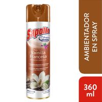 Ambientador en spray SAPOLIO Vainilla francesa Frasco 360Ml