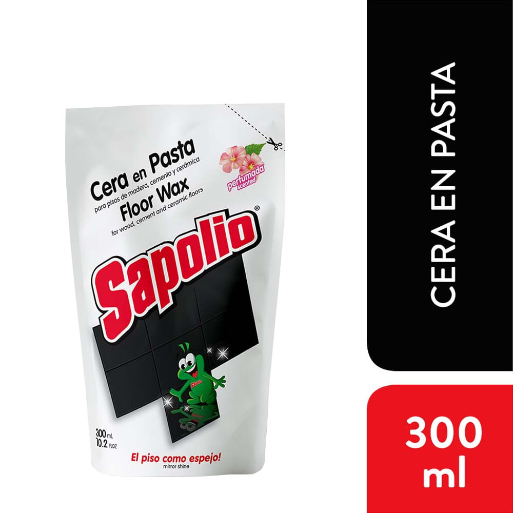 Cera en Pasta SAPOLIO Negra Doypack 300ml