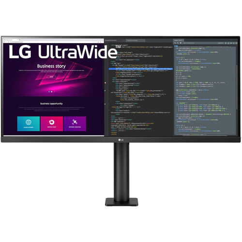 LG 34BN780-B 34 "21: 9 Ultrawide Freesync WQHD HDR IPS Monitor con soporte ergonómico