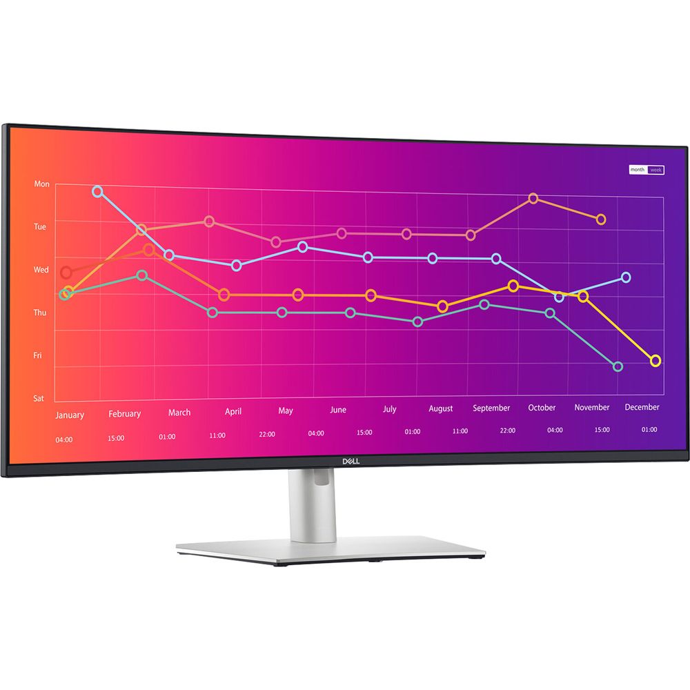 Monitor IPS curvo Dell U3821DW de 37,5" y 219 (plateado) plazaVea