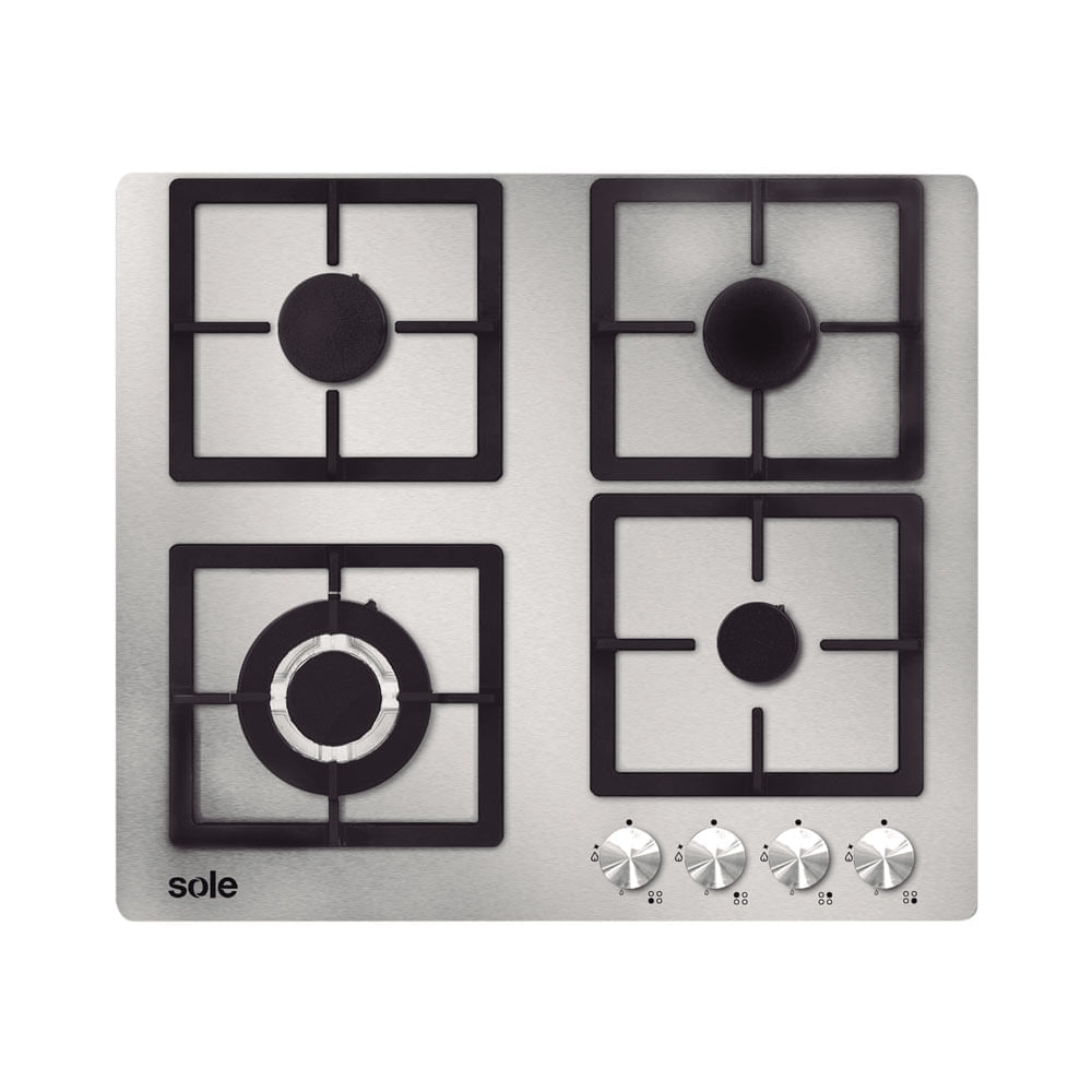 Ripley - COCINA ENCIMERA A GAS SOLE 5 QUEMADORES SOLCO060