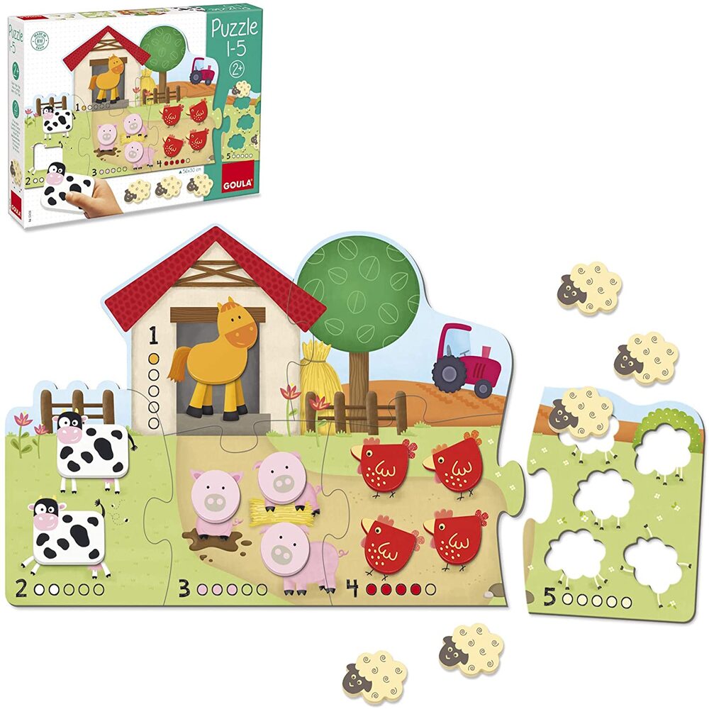 Rompecabezas Gigante Granja del 1 al 5 Goula plazaVea Supermercado