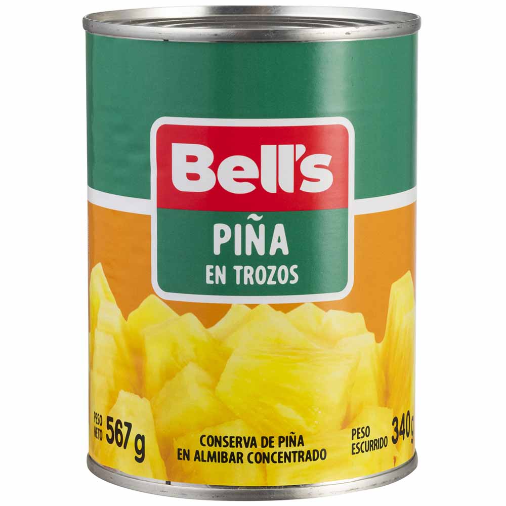 Piña en Trozos BELL'S en Almíbar Lata 567g