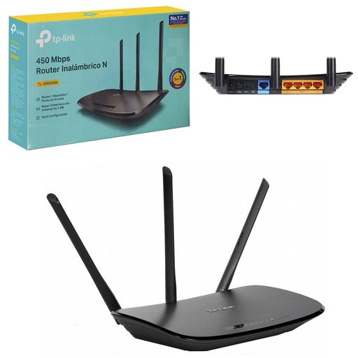Router Inalambrico Tp-link Tl-wr940n 450 Mbps Color Negro