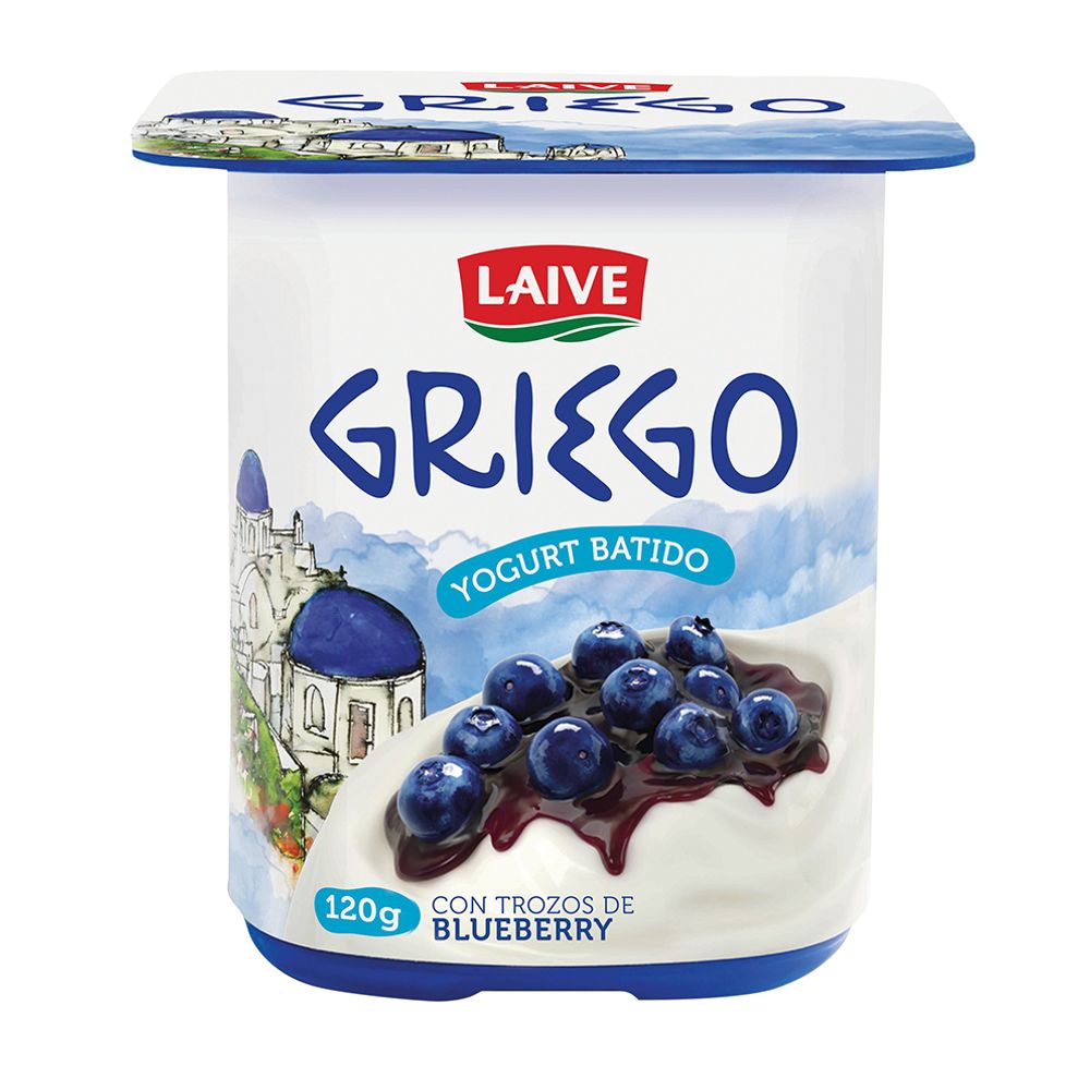 Yogurt Griego Laive Con Trozos De Blueberry Vaso 120g Plazavea Supermercado