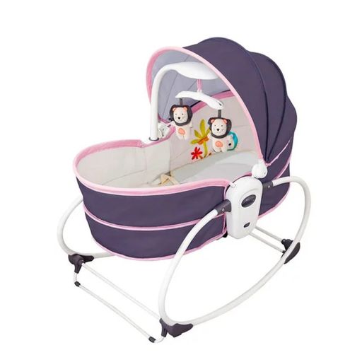 SILLA MECEDORA MOISES PARA BEBE 5 EN 1 ROSA