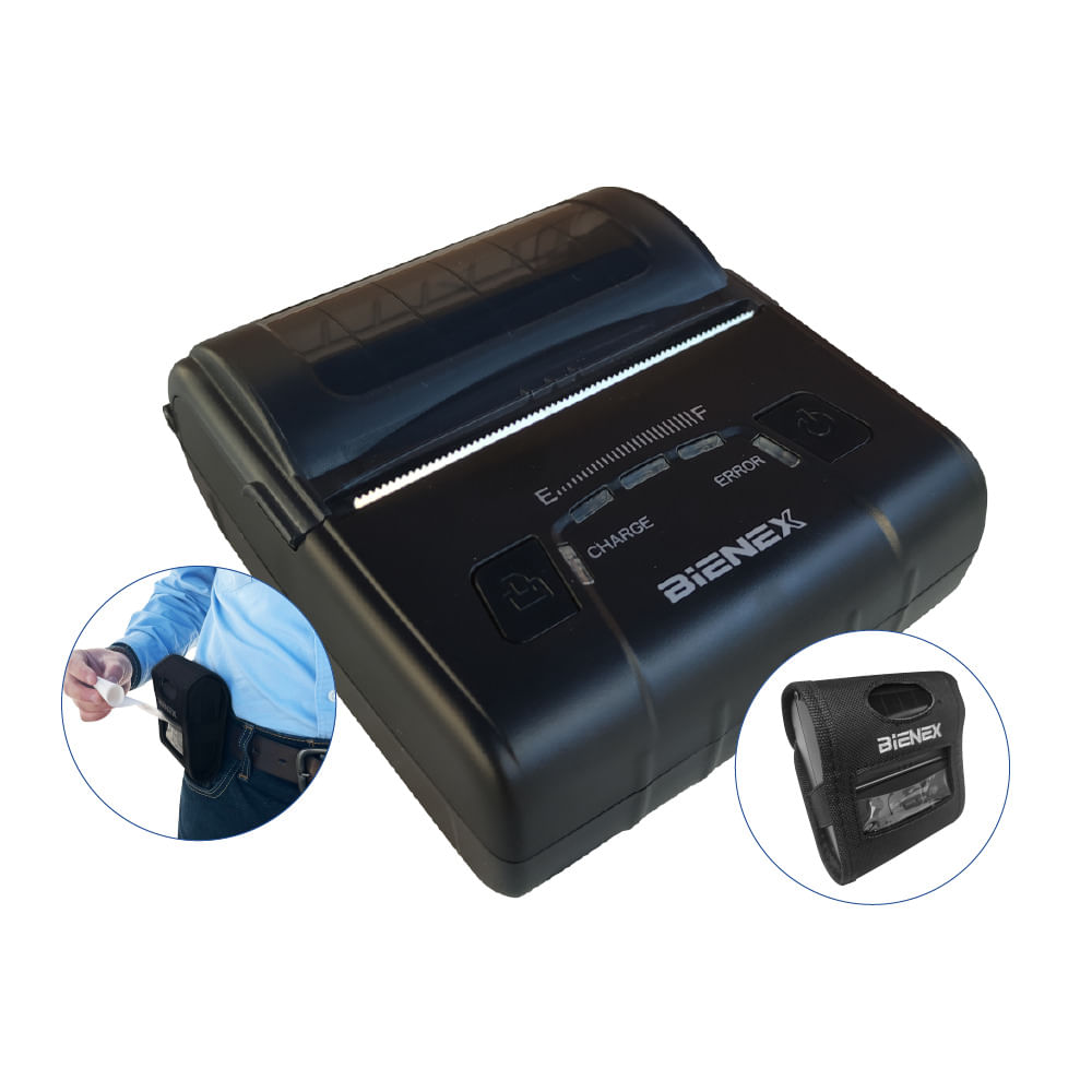 Impresora PORTATIL ticketera termica 57mm USB BLUETOOTH BIENEX
