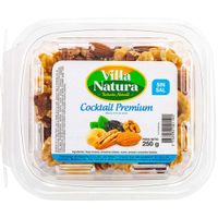 Piqueo VILLA NATURA Pasas Almendras Pecanas Nueces y Anacardos Táper 250g