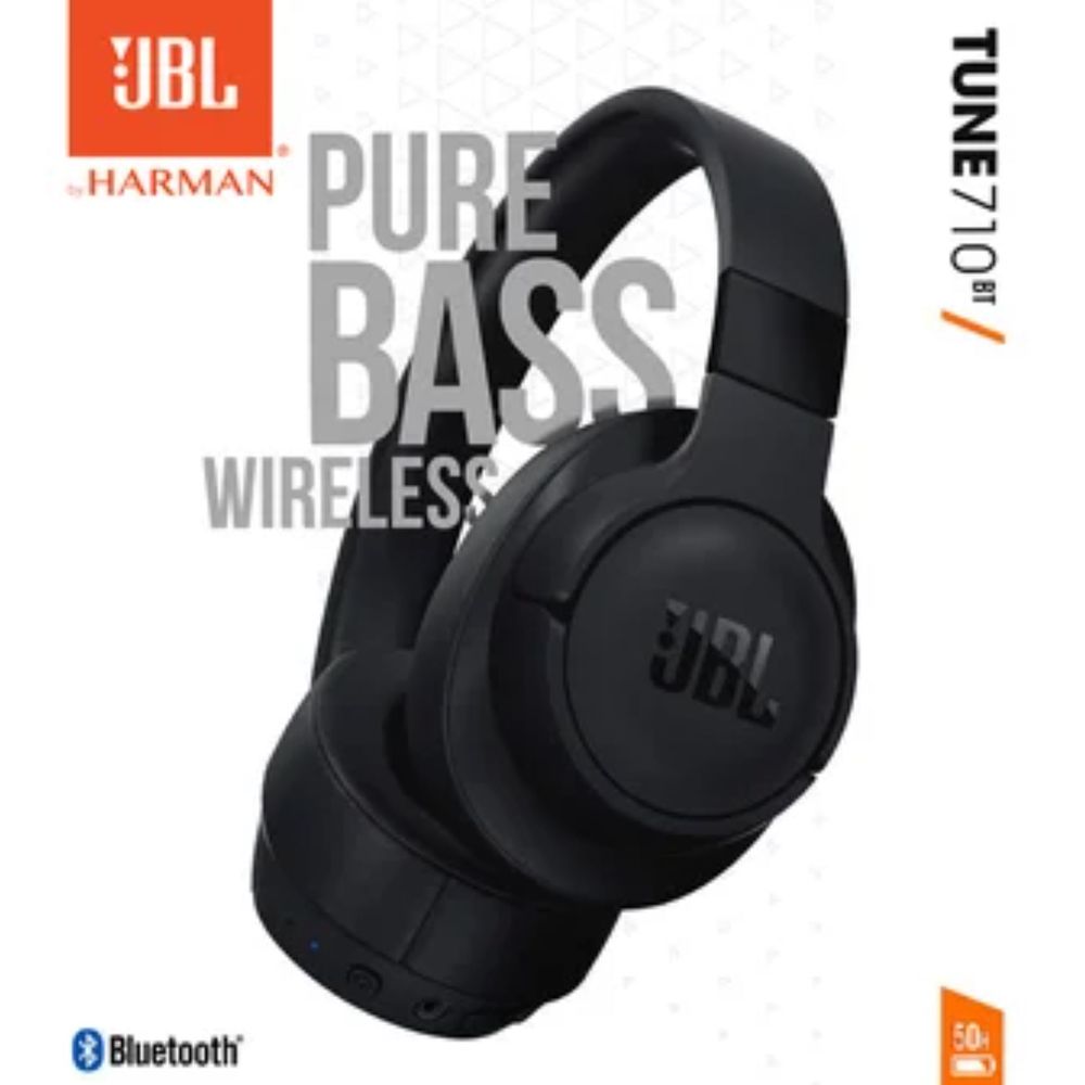 JBL Audifono Tune 710 BT Wireless Over-Ear Negro | plazaVea - Supermercado