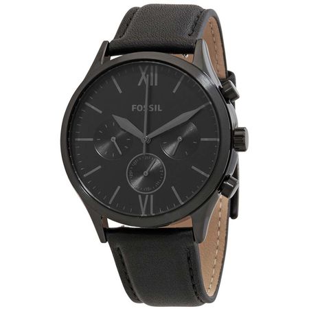 Reloj Fossil Fenmore BQ2364 Multifuncional Para Hombre Correa de Cuero Negro