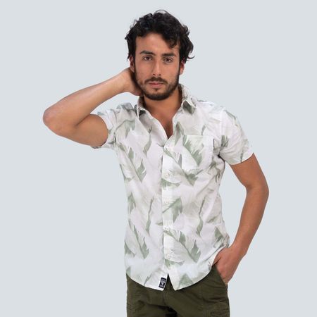 Camisa MC para Hombre G&S Maveryck Color Verde Talla S