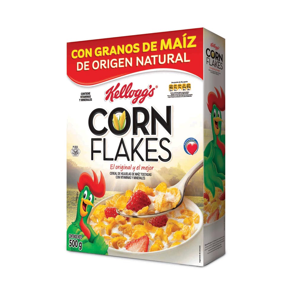 Cereales De Maiz Sin Gluten Mercadona Cereal KELLOGG'S Hojuelas de maíz tostada Caja 500Gr | plazaVea