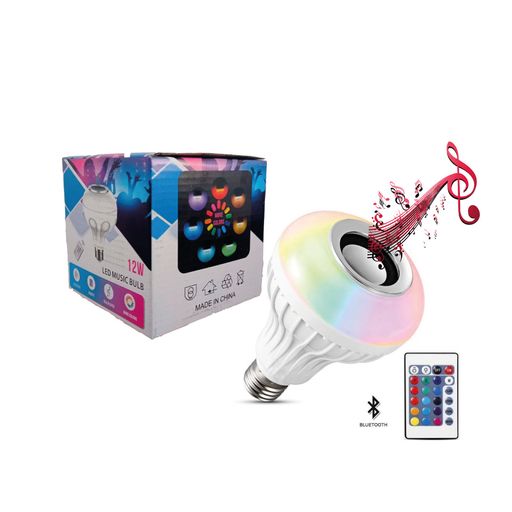 Altavoz Bluetooth Altavoz de la música de LED Bombilla con luz LED E27 -  China Lámpara LED de Bluetooth, música