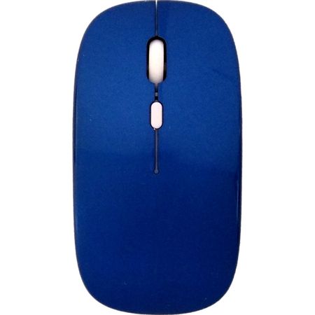 Mouse Inalámbrico Recargable Bluetooth Dual - Azul