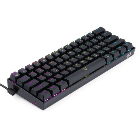 Teclado Redragon Dragonborn K630 RGB 60% Switch Blue - Black