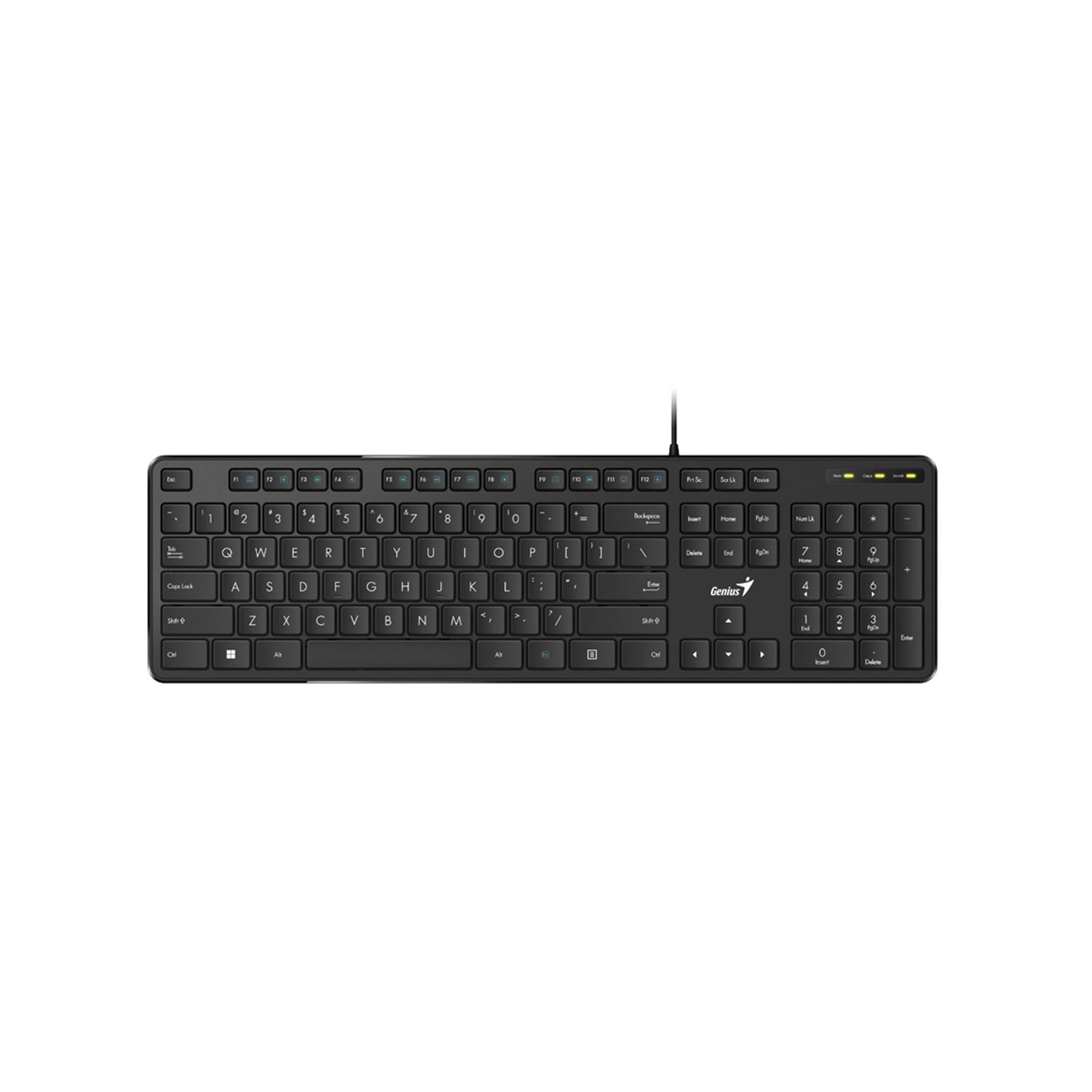 Teclado Genius Slimstar M200 Usb Multimedia Black