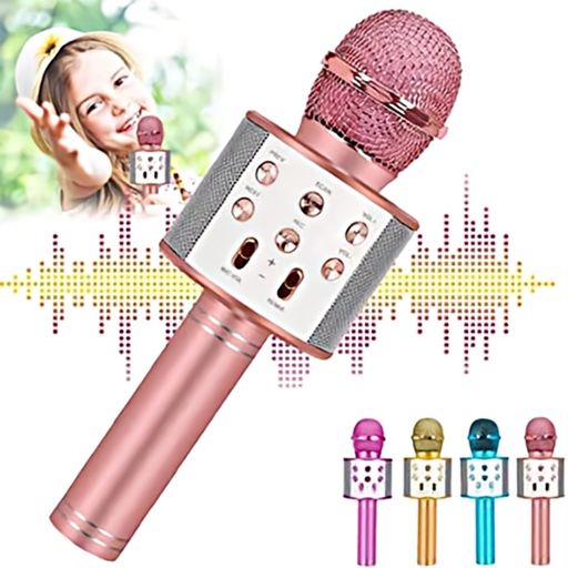 Microfono Karaoke Parlante Bluetooth Efectos Voz Inalambrico 858l