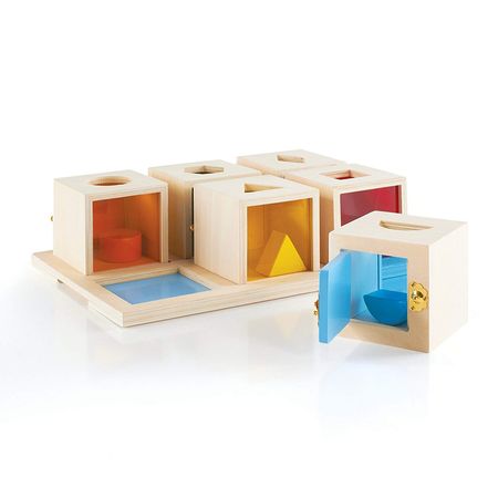 Juguete Montessori Cajas de Cerraduras Peekaboo