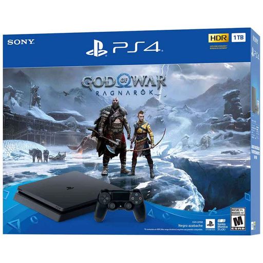 Consola SONY PS4 HW Slim Negro 1TB + Mando + Juego de Video God of