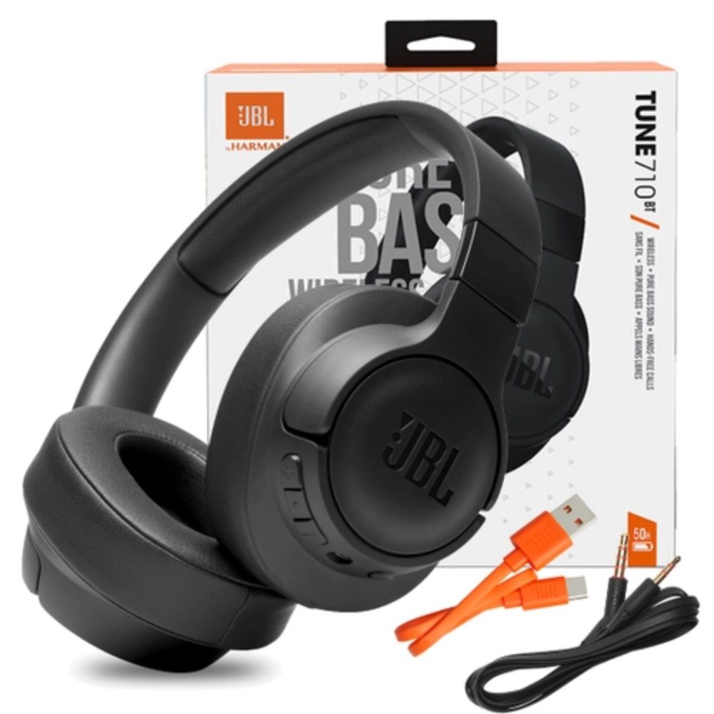 JBL Tune 710BT - Cuffie Wireless Bluetooth Con Custodia CCI (bianco